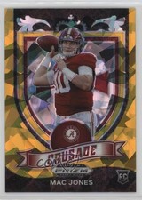 2021 Panini Prizm Draft Picks Crusade Gold Ice Prizm Mac Jones #170 14sd