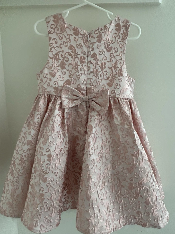 American Princess brand Wedding Fancy Girl Dress Pink & Gold Sz 5 - Image 4 of 4