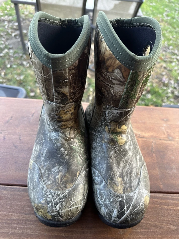 Rocky Kids Boys Realtree Edge Rubber Spike 400G WP Hunting Boots Size 5 - Image 3 of 4