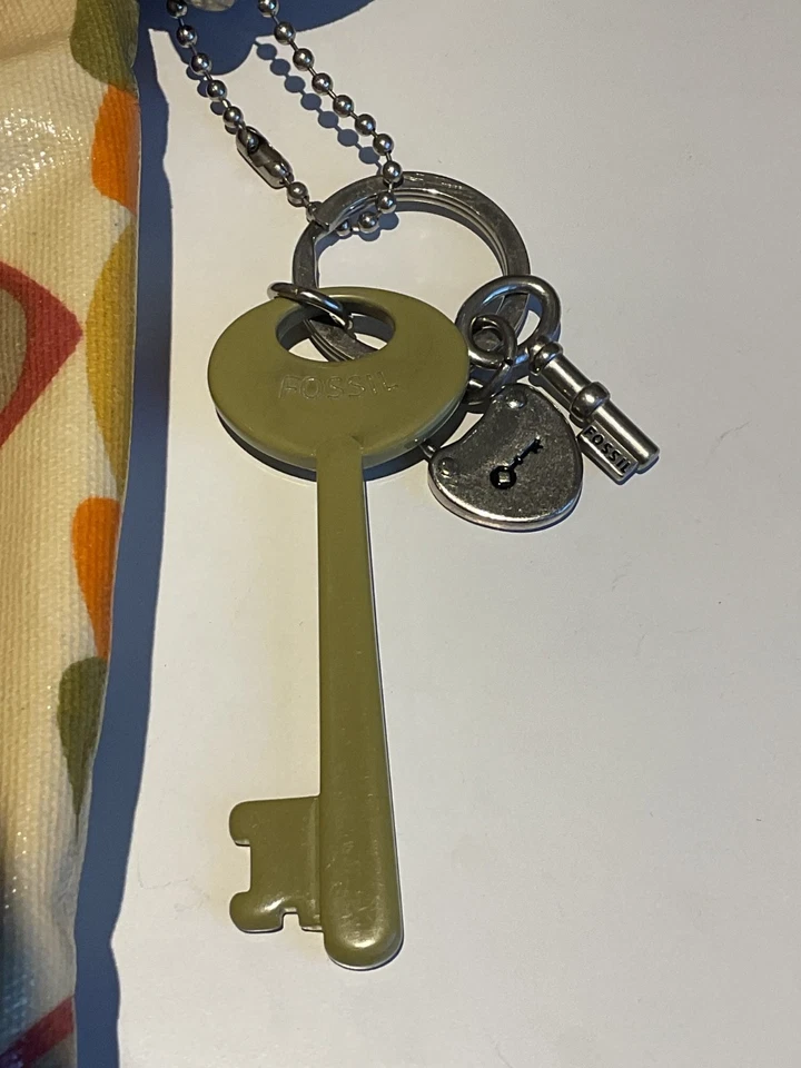VINTAGE FOSSIL CROSS BODY KEY-PER BAG FABULOUS FUNKY DESIGN - Image 4 of 4