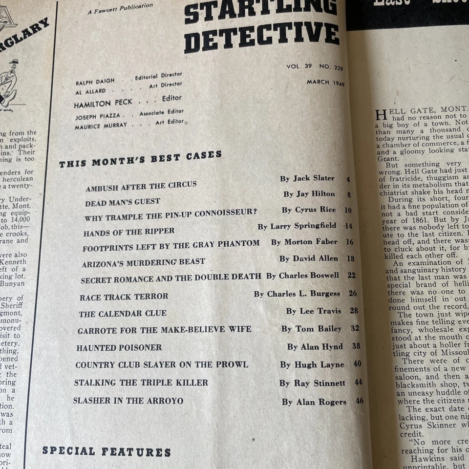 Startling Detective Magazine - Mar 1949 - Arizona’s Murdering Beast - True Crime Foto 4 de 4