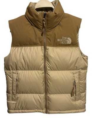 THE NORTH FACE ダウンベスト XL ベージュ North Face Eco Men's 1996 Retro Nuptse Vest 600 Fill Down M NWOT