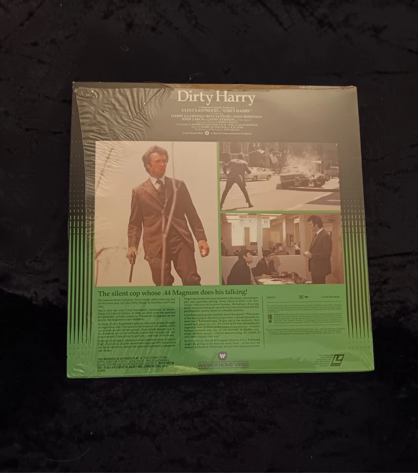 Dirty Harry Laserdisc Clint Eastwood Extended Play Warner Vintage Color 1971 - Image 3 of 4