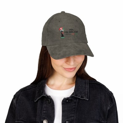 2026 FIFA World Cup embroidered corduroy cap