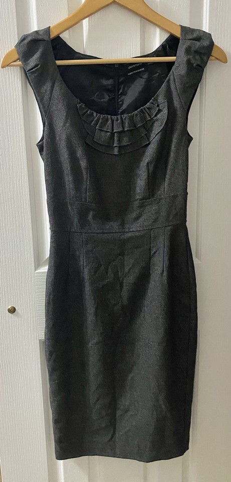 PORTMANS Ladies Charcoal Grey Work Business Corporate Dress Near New Size 6