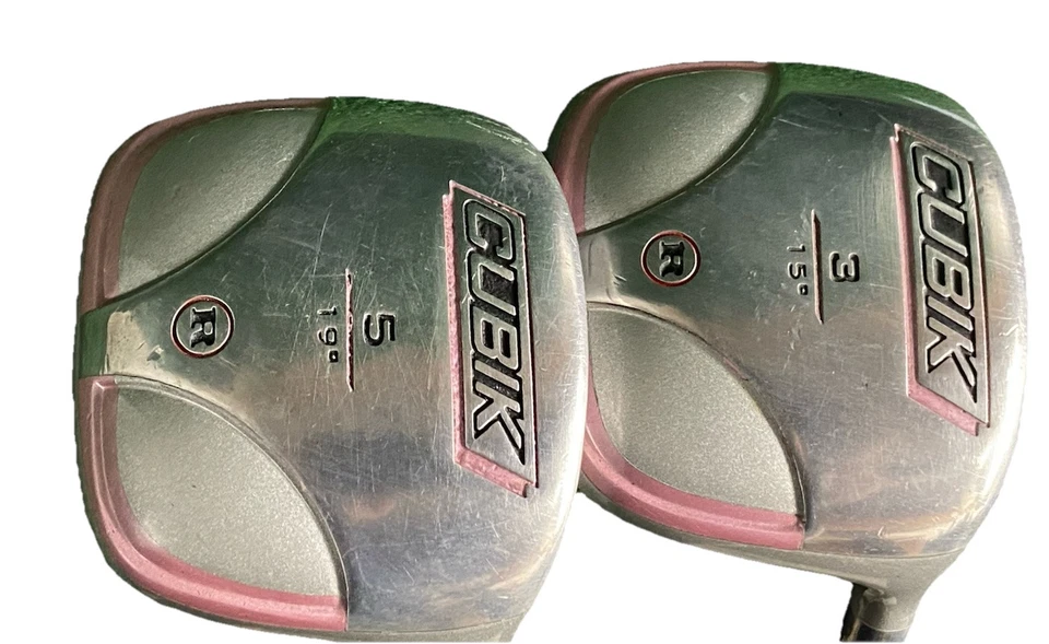 Ram Cubik Fairway Wood Set 3w, 5w Women's RH Low Kick Ladies Graphite New Grips - Image 3 of 4