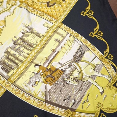 HERMES Carre 90 La vie a cheval 100% Silk Scarf Women | eBay
