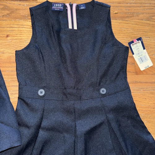 IZOD Girls Kids Size 6x School Uniform Skirt Skort NEW Stretch Overall Dress S6 - Picture 3 of 5