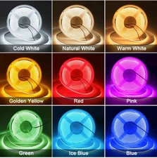 DC12V/24V 480leds/m COB LED Strip Light Flexible Tape RA90 NO Voltage Drop 1-10M