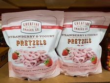 Creative Snacks Co Strawberry & Yogurt Pretzles 1 Lb 10 Ounce Kosher, 2-PACK 