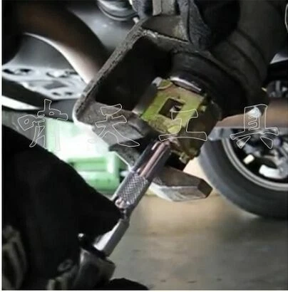 Herramienta de accionamiento de rebobinado de pinza cuadrada de 3/8 pulgadas adaptador de cubo trasero para frenos de disco Foto 4 de 4