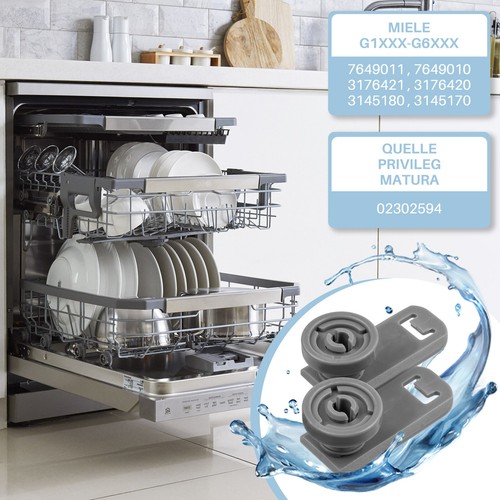 Korbrollenhalter Rolle Oberkorb kompatibel für Miele 7649011 für Spülmaschine - Bild 4 von 11