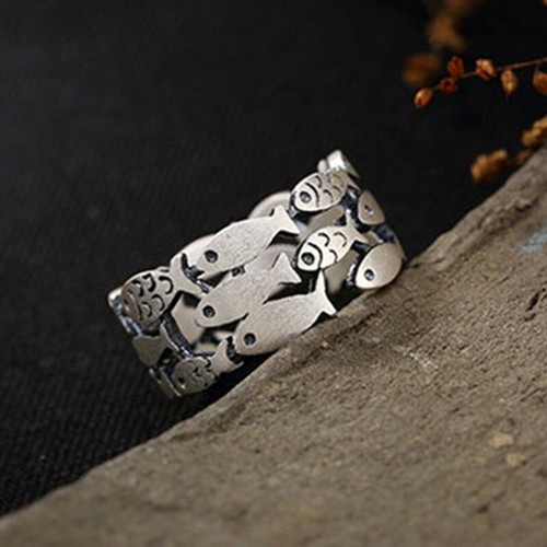 Anello Donna Gioielli Moda Argento 925 Ragazze Regalo Anniversario Taglia 6-10 - Foto 16 di 25