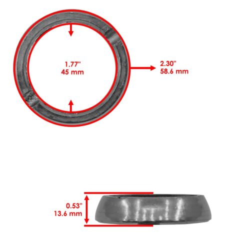 Junta de sello de toma de escape Caltric 3610209 para Polaris - Imagen 2 de 7