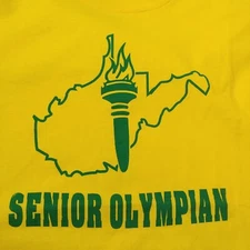 West Virginia Senior Olympian Shirt Men XL Screen Stars Best  Vintage USA READ