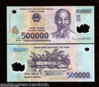 VIETNAM 500000 DONG x 2 Pcs Million 1,000,000 UNC Vietnamese NOTE + Certificate