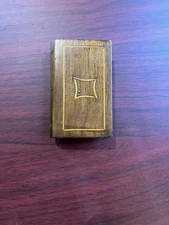 Small Wooden Book Puzzle Box