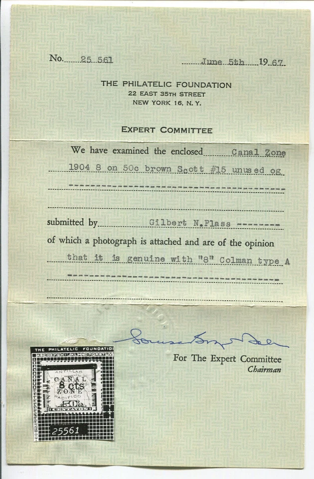 Colección Canal Zone en páginas blancas As con certificado como nuevo 15 PF, 47 y más CV 8K+ Foto 4 de 4