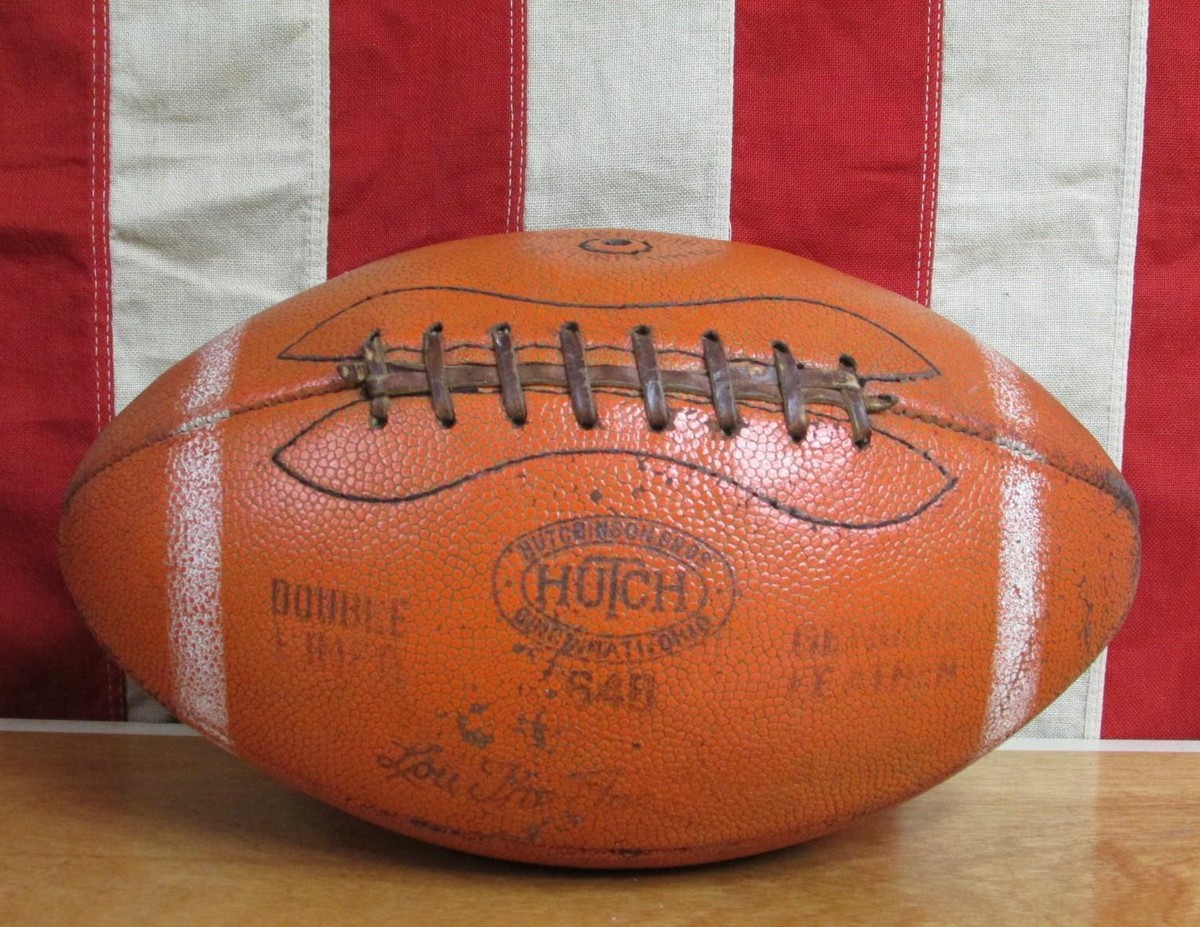 Vintage 1950s Hutch Leather Football Laces 64B Lou The Toe Groza