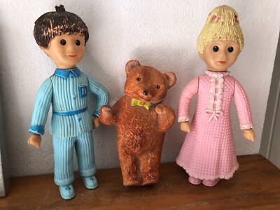 Poupées Vintage "Bonne Nuit Les Petits" - Tissu Et Plastique - Occasion