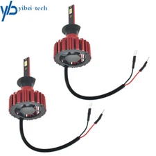 Pair 6000K 300000LM White H1 LED Headlight LED Lights Bulbs Kit HI/LO Beam