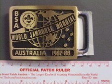 Boy Scout World Jamboree 1987 Max Silber Buckle 1550W