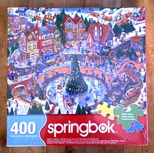 Sealed Springbok 400 Piece Family Jigsaw Puzzle Holiday Havoc Big/Small Pieces