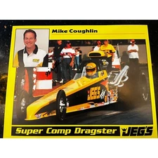 Mike Coughlin Jeg's NHRA Hero Card Autographed Signed Auto