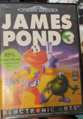 James Pond 3 (1994) Sega Mega Drive (Box Modul) working classic game