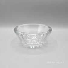 Vintage Heavy Clear Crystal Cut Round Bowl / Ashtray 5.5" Trinket Dish