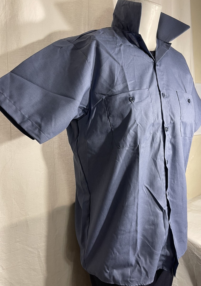 New Cintas Comfort Flex 93519 Short Sleeve Blue Medium
