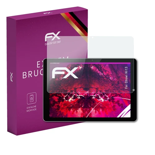 atFoliX Glasfolie für Chuwi Hi13 Panzerfolie 9H Schutzpanzer Displayschutzfolie