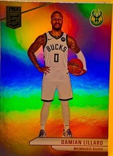 Damian Lillard 2023-24 Donruss Elite Basketball Holo Refractor Base Card #92