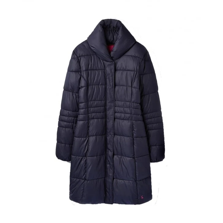 JOULES Elmcroft Long Line Padded Coat Navy UK 10 RRP £99.95 LN029 LL 10 - Image 2 of 4