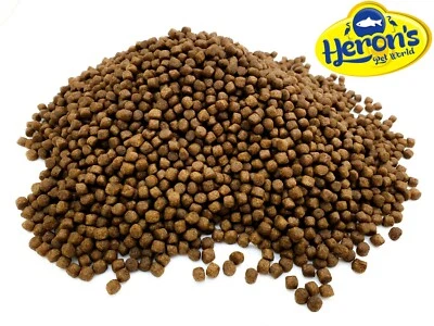 HERONS 2kg Koi Growth Pellets 3mm 4.5mm 6mm PREMIUM POND FISH FOOD GROWER PELLET