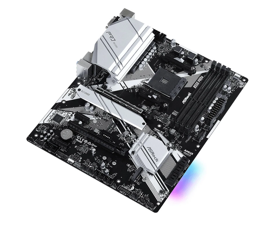 ASRock Pro4 AMD B550 AM4 ATX DDR4-SDRAM Motherboard - Imagen 3 de 4