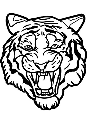 Sticker Tiger Aufkleber