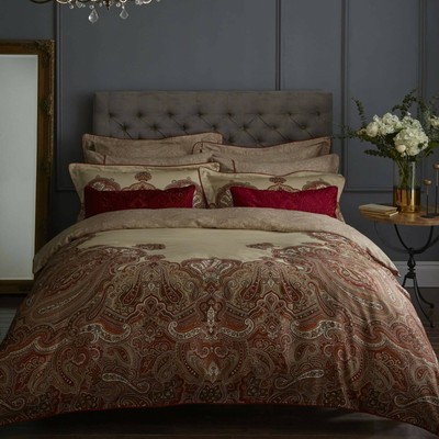 Dorma Nasrina Paprika King Duvet Cover Set 2 Pillowcases Ebay