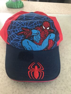  Marvel Spiderman Boys Youth One Size Adjustable Spider Sense Baseball Cap Hat