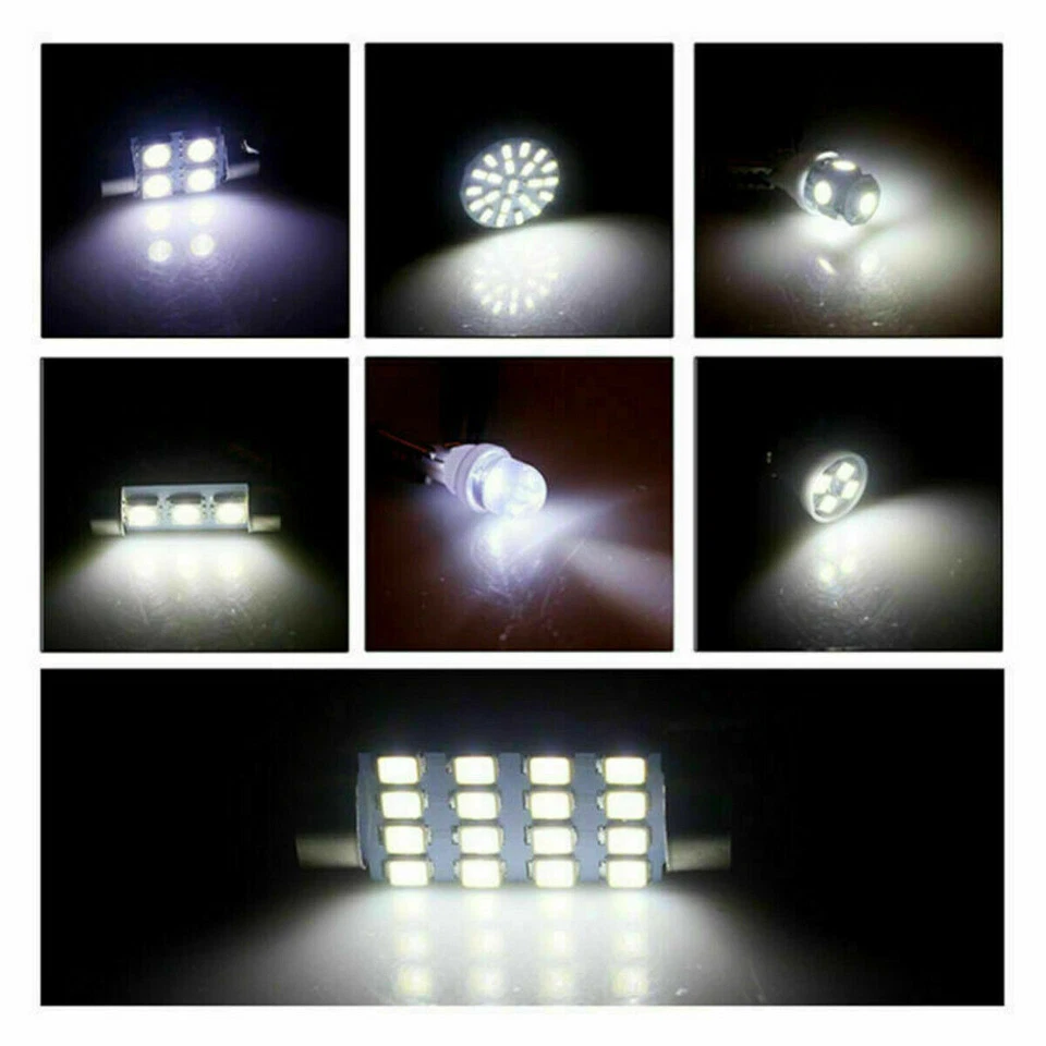 Kit de paquete de luces de licencia interiores LED blancas de 14 piezas para Chevy Silverado 2000-2006 Foto 3 de 4