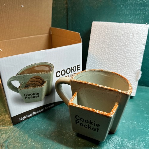 Cookie Pocket Mug High Heat Resistant Ceramic By Simple & Co - Picture 5 of 8