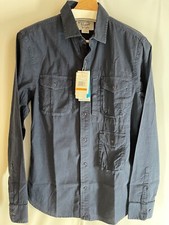 Original Penguin NWT Heritage slim-fit cotton shirt Navy Size S
