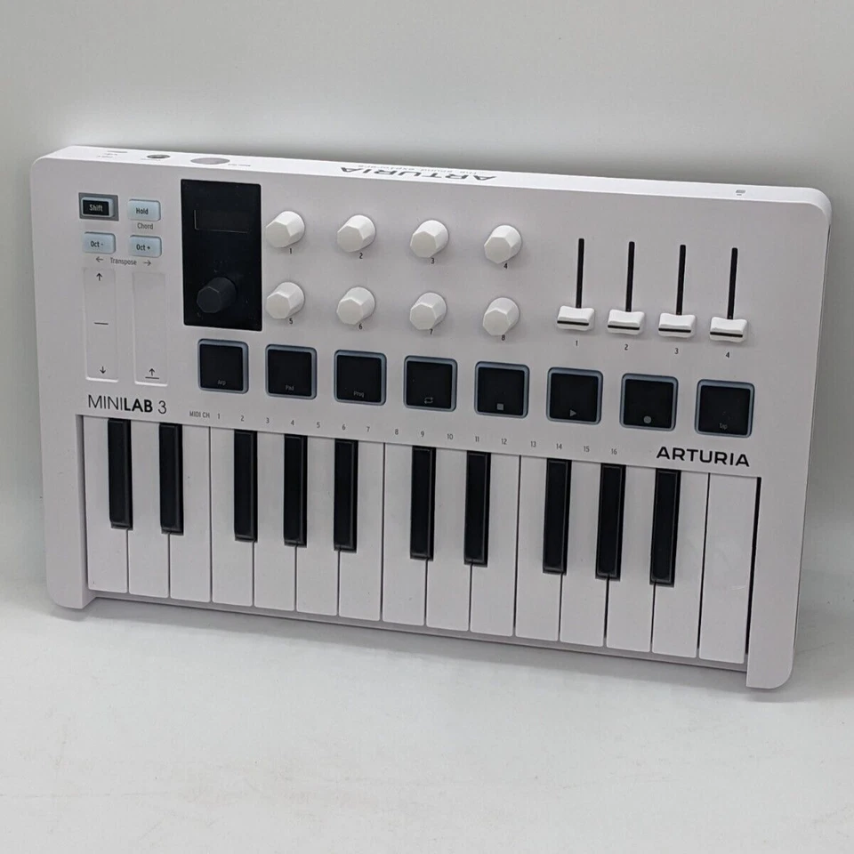 Arturia MiniLab 3 Universal USB MIDI Controller Keyboard Musik Produktion 25-Tasten