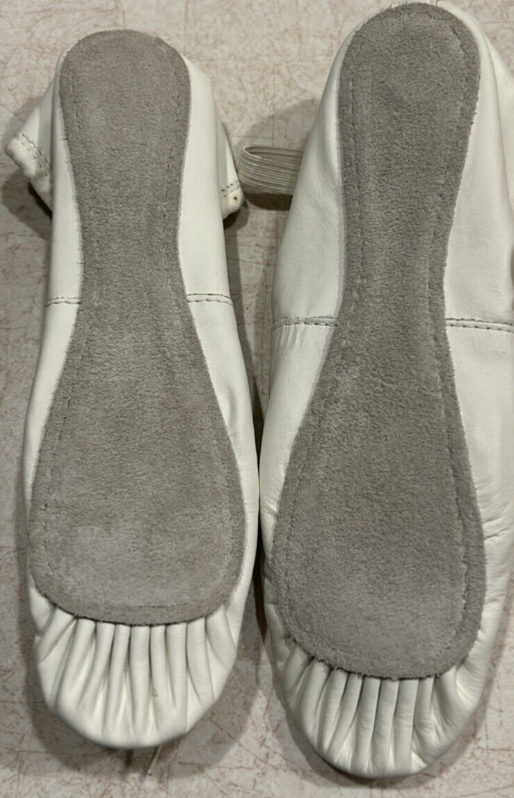 SAOLA Leo's 027 scarpe da pantofola bianca per adulti taglia 3 5 D suola intera