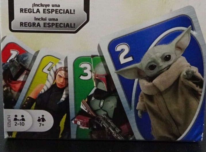 UNO Jogo de cartas Mandalorian, Multicolor, HJR23 