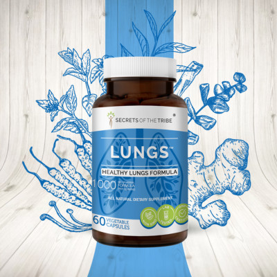 Secrets Of The Tribe Lungs Capsules, 500 mg