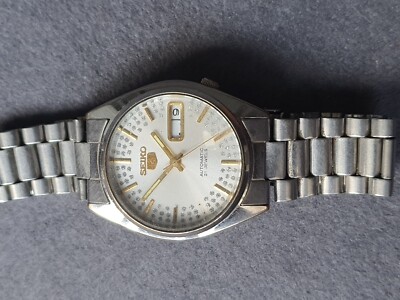 Faulty Seiko 5 Gents Mens Automatic Self Winding Watch Wristwatch 7S26-6000 MX11