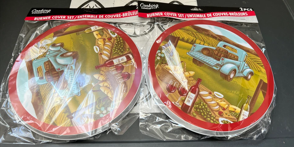 Juego de cubierta de quemador de estufa de vino y camión Cooking Concepts 8 pulgadas 10 pulgadas Foto 2 de 4