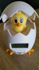 Tischuhr Tierfigur Hühnerei Quarzuhr, Kinderwecker *Neuwertig*