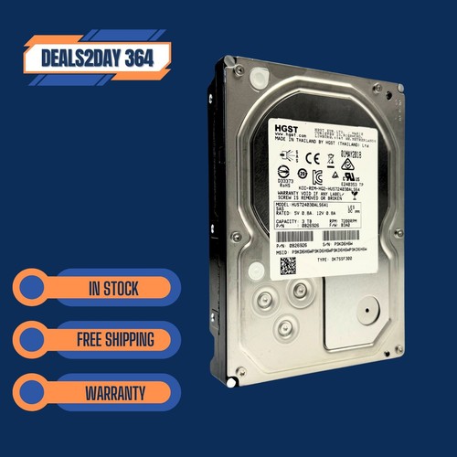 HGST HUS724030ALS641 3TB 7.2K LFF SAS HDD 0B26926 0 HOURS - Picture 3 of 4